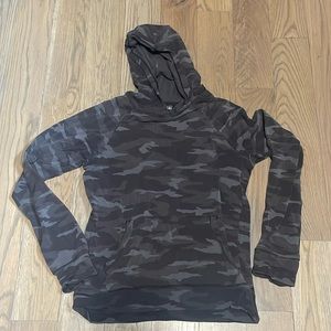 Athleta girl camo hooded sweatshirt (softest hoodie ever)